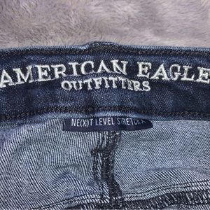 American eagle dark wash jeans. Extra stretch. Size 16 skinny  jeans